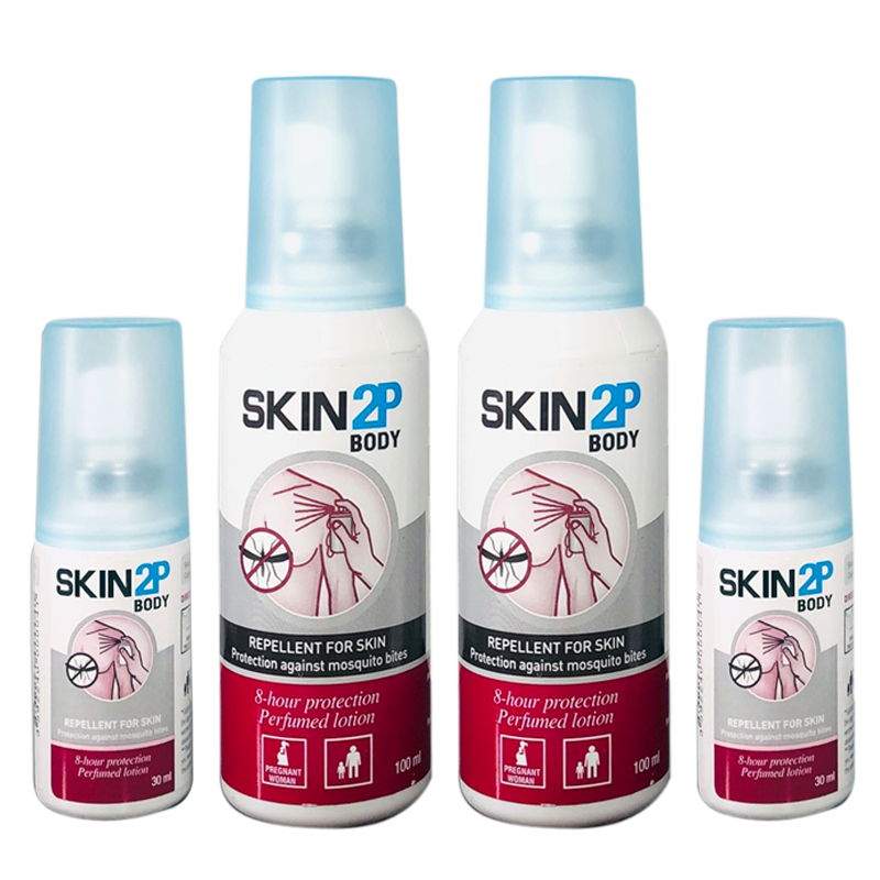 PSA Skin 2P Body 長效防蚊乳液  100ml x  2(清香味) +30ml x 2 (清香味)